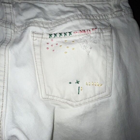 Old Navy Special Edition Pants Women’s Sz 2 Super Low Waist Bootcut White Patch - Picture 16 of 16